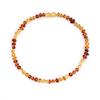 Retro Women Natural Amber Beaded Necklace Jewelry Handmade Mothers Day Gift