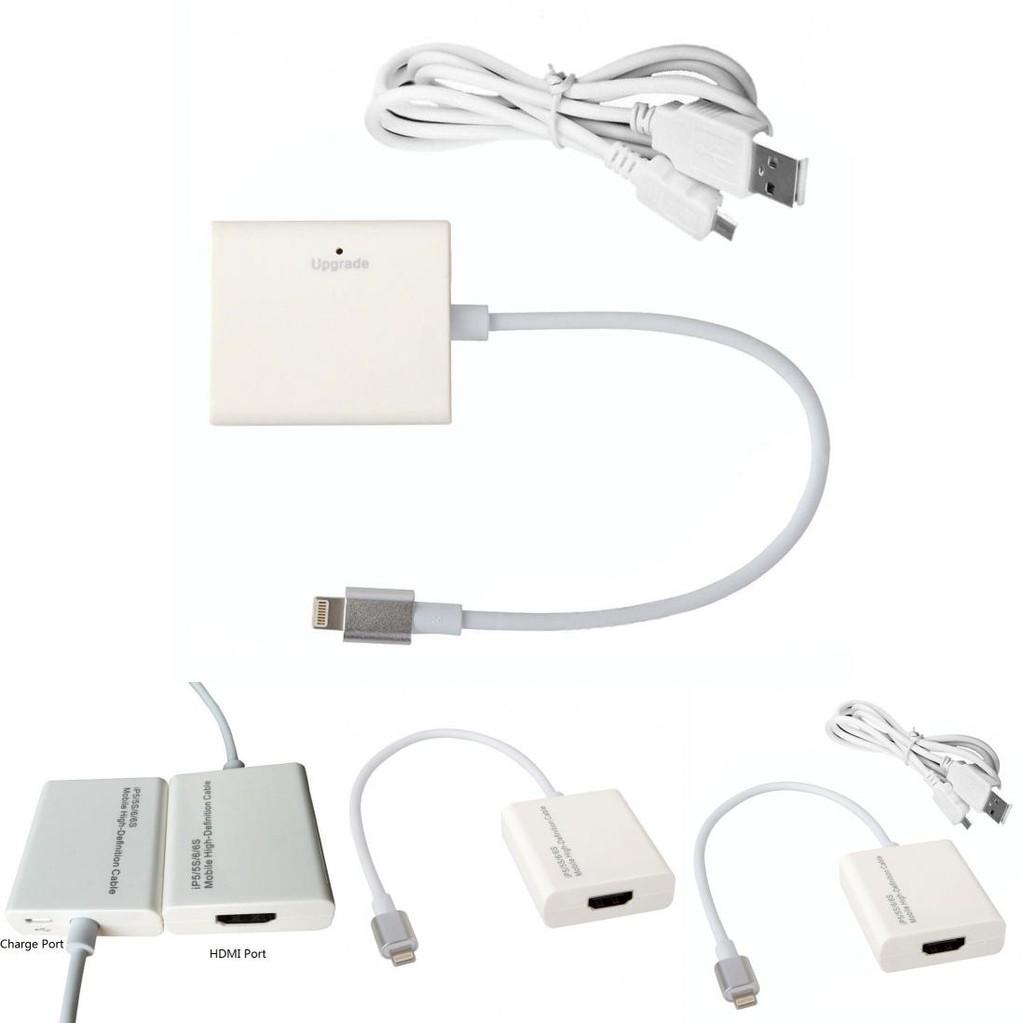 Lightning To Hdmi Adapter For Apple Devices With Copper Wiring For High Definition Display And Screen Sharing
