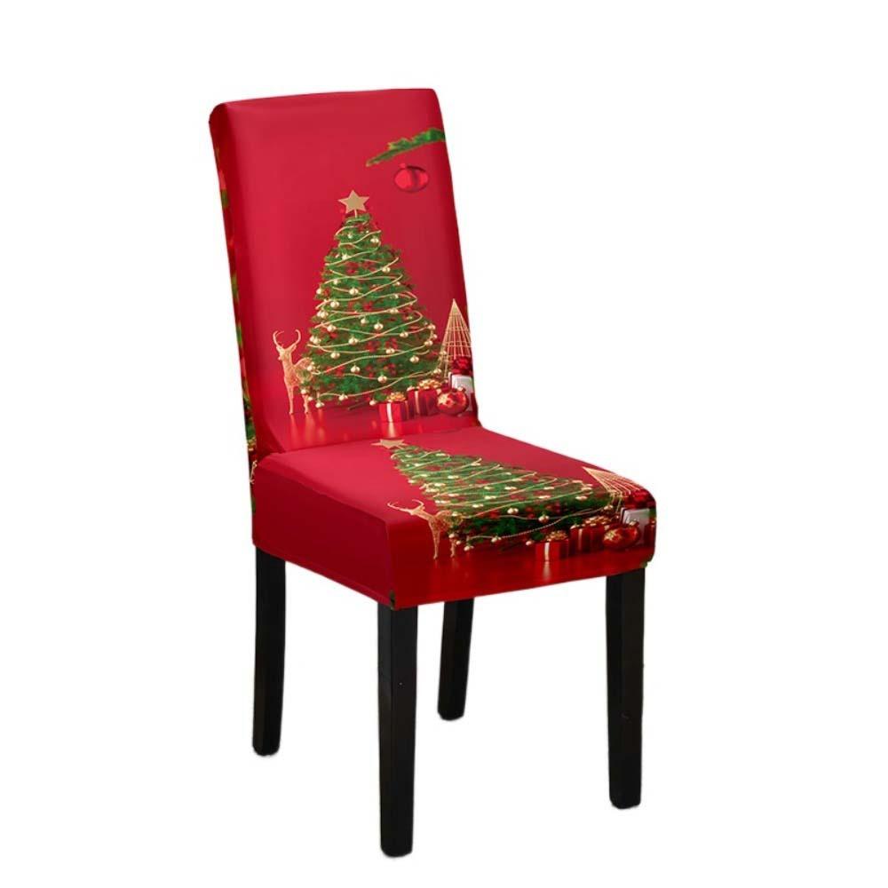 Xmas Decoration Dinner Chair Seat Cover Seat Protector Wear For Chairs Festival Atmosphere