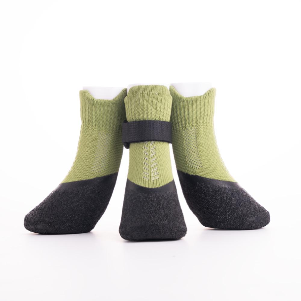 Outdoor Dog Shoes Socks Anti-Slip and Dirt-Resistant Adjustable Pet Booties for Medium/Small Dogs Teddy Golden Retriever