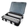 Squid Jig Hook Storage Case Container ABS Plastics Transparent Lid Squid Bait Lure Organizer Box Tackle Box for Sea