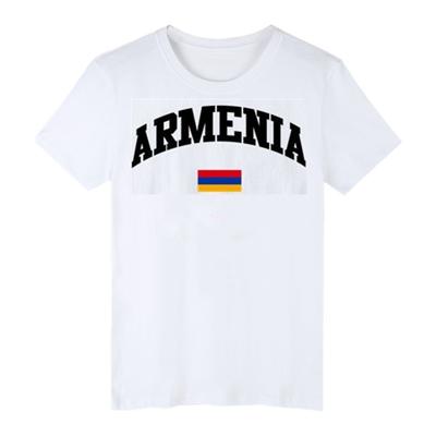 Мужская футболка с флагом Армении Streetwear Футболки с коротким рукавом Для мужчин 3XL Высокое качество Мода Мужская 100% Хлопок Лето - Мужская Су...