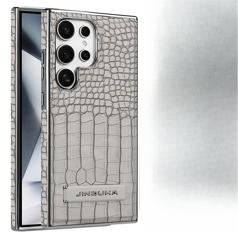 Подходит для чехла для мобильного телефона Samsung S24ultra, узор крокодила, магнитный абсорбер, Samsung с полной защитой S25u, подставка 23u, мужской кожаный чехол