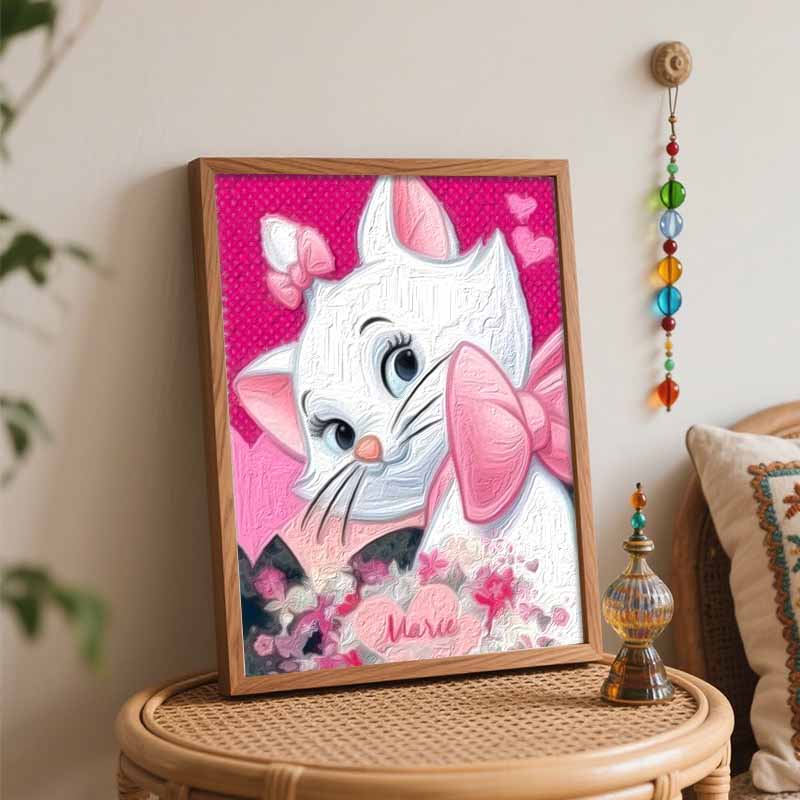 Disney Мари Кот масляная живопись картина искусство ручная работа DIY картина домашний декор подарок