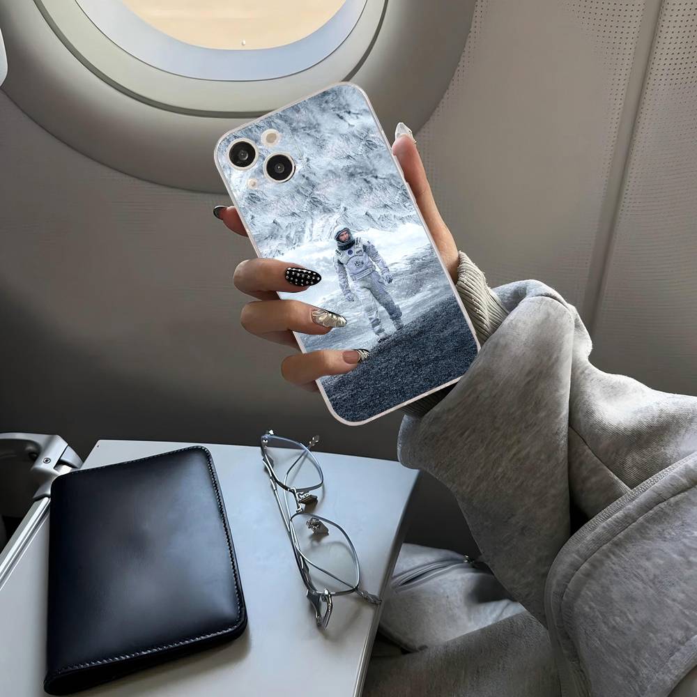 Interstellar Movie Transparent Phone Case for iPhone 17 Air 16 Pro Max 15 14 13 12 11Plus Shockproof Cover