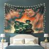VIKAMA Heated Rivalry Oil Painting Wind Tapestry Ice Hockey CP Living Room Background Wall Room Decoration