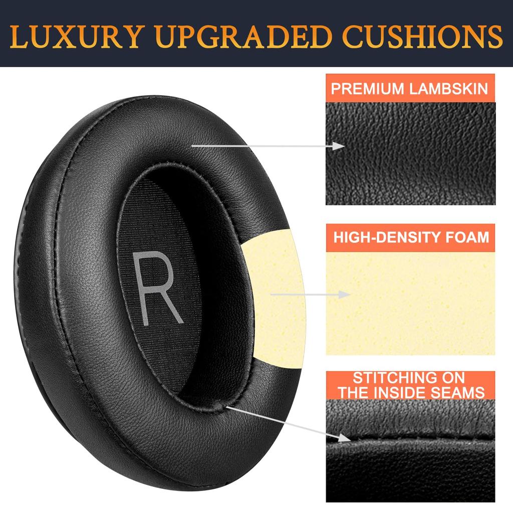 Амбушюры SOULWIT из овчины для гарнитуры Sennheiser Momentum 3 M3AEBTX, сменные амбушюры для наушников с шумоизоляцией, толстые, яркие