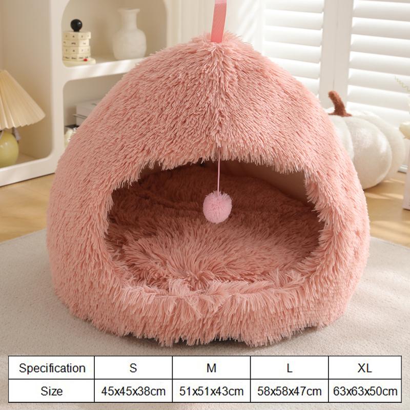 Зимняя теплая собачья кровать, мягкий коврик для сна для кошек, маленьких и средних собак, удобное гнездо для собак, кровать для сна для кошек, аксессуары для собак