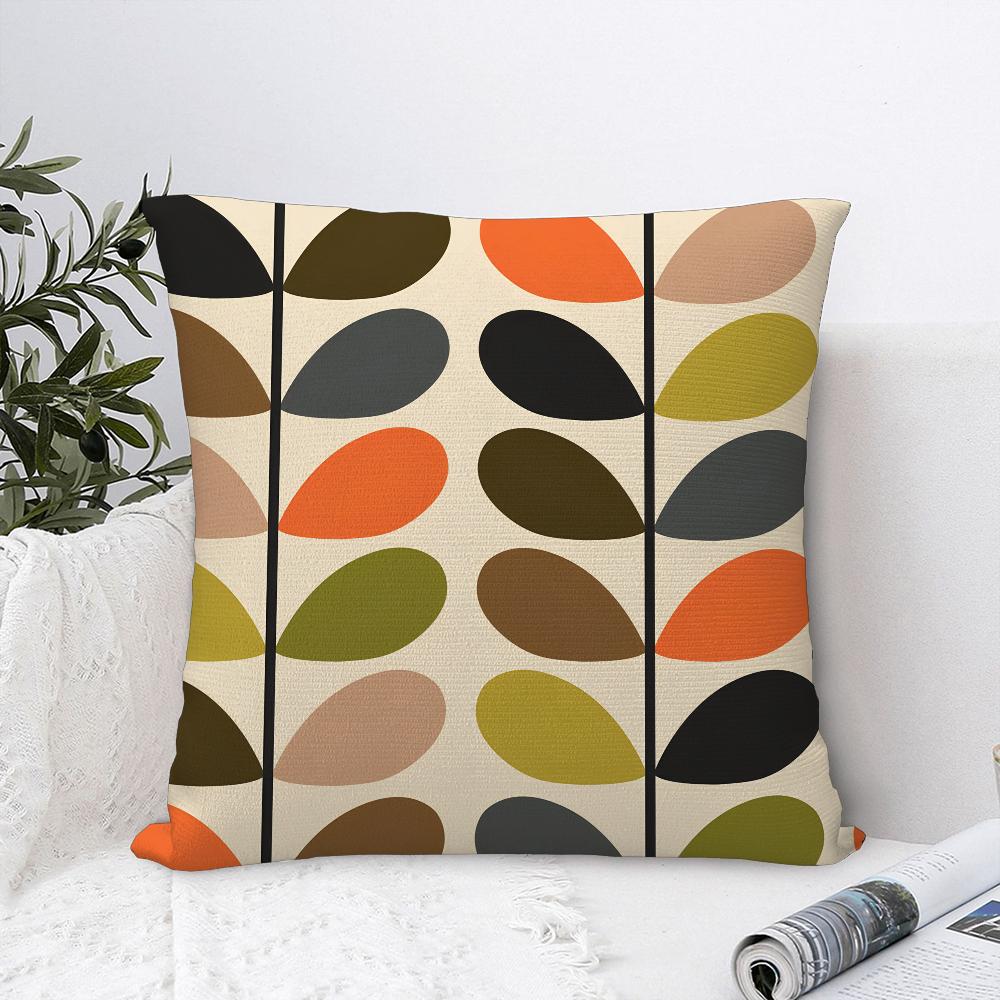 Арт O-Orla Kiely Цветочная Наволочка Декоративная для Дивана Дома Двусторонняя Печать Плюшевая Квадратная Наволочка Подушка Декор Чехол