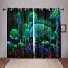 Nature Mushroom ForestDreamy Blackout Window Curtain for Bedroom Living Room Bathroom Kicthen Door Hall High Shading New Fashion