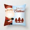 Cartoon Santa Claus Pillowcase Sofa Kids Room Decoration Merry Christmas Cushion Cover