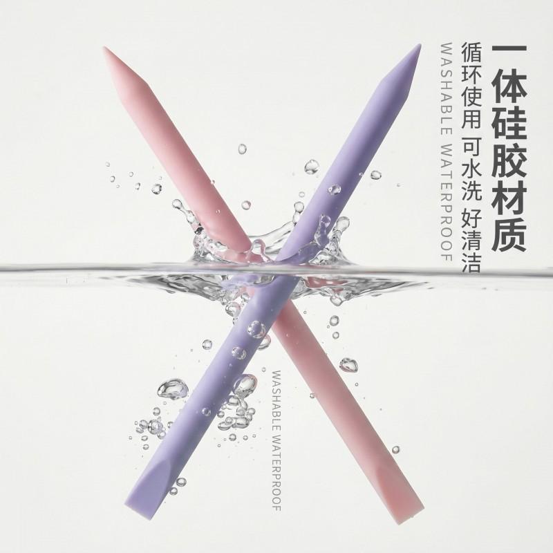 Dual-ended Silicone Nail Art Tools Gel Mixing Sculpting Cuticle Work