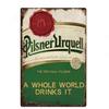 Настенный декор Табличка Бар Пиво Вино Металлический постер Тарелка Винтажная Жестяная вывеска Украшение Мужская пещера Гараж Железная табличка Живопись Потертые вывески