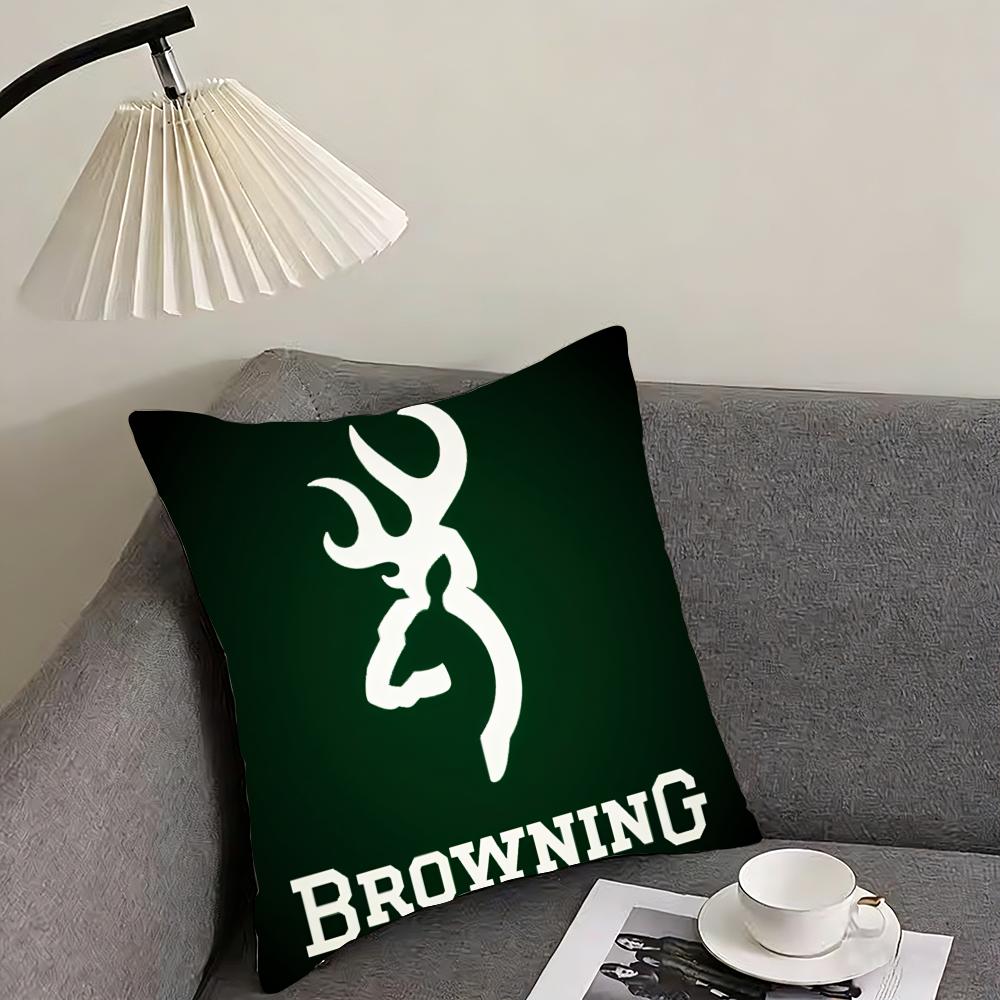Cool BBrowningG Cushion Cover Pillowcase Ultra Soft Skin Friendly Fabric Cloud Like Comfort Concealed Zipper