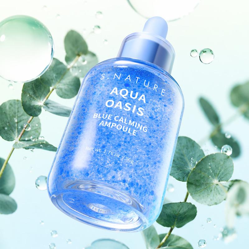 S.NATURE Синяя успокаивающая ампула Aqua Oasis 50 мл