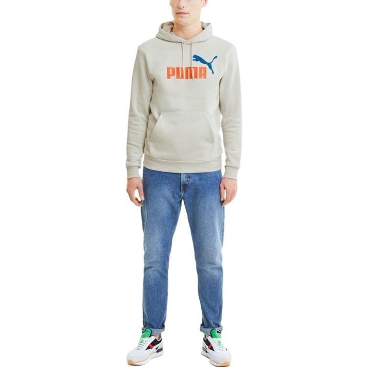 Puma Толстовки Мужские Серые С Капюшоном Умеренные Обычные 599051-55