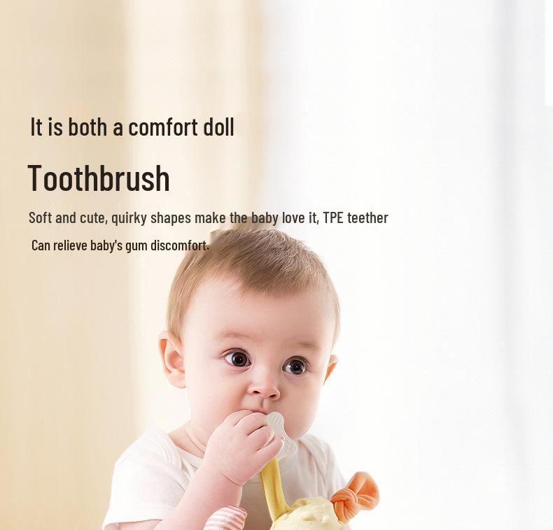 Baby Soothing Plush Toy with Teether & Early Learning Aid