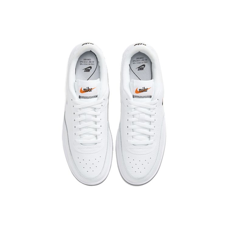 Nike Белые женские кроссовки Court Vintage Premium Total-Orange Black CW1067-100