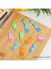 11pcs Cartoon animal fruit fork, multi-color (color randomly sent) cute mini fork, can be reused, used for desserts, cakes