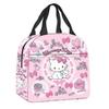 Сумка-ланчбокс Hello Kitty Большой вместимости Мешок для риса Сумка для бенто Сумка-тоут Водонепроницаемый Ланч-бокс Термосумка