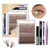 DIY segmented false eyelashes 14 rows large capacity set false eyelashes 30D40D combination hot melt false eyelash cover