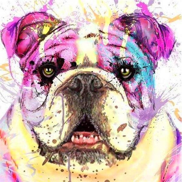 5D DIY Алмазная картина Новое животное Алмазная вышивка Крестиком Собака Фотографии Стразы Мозаика Домашний декор