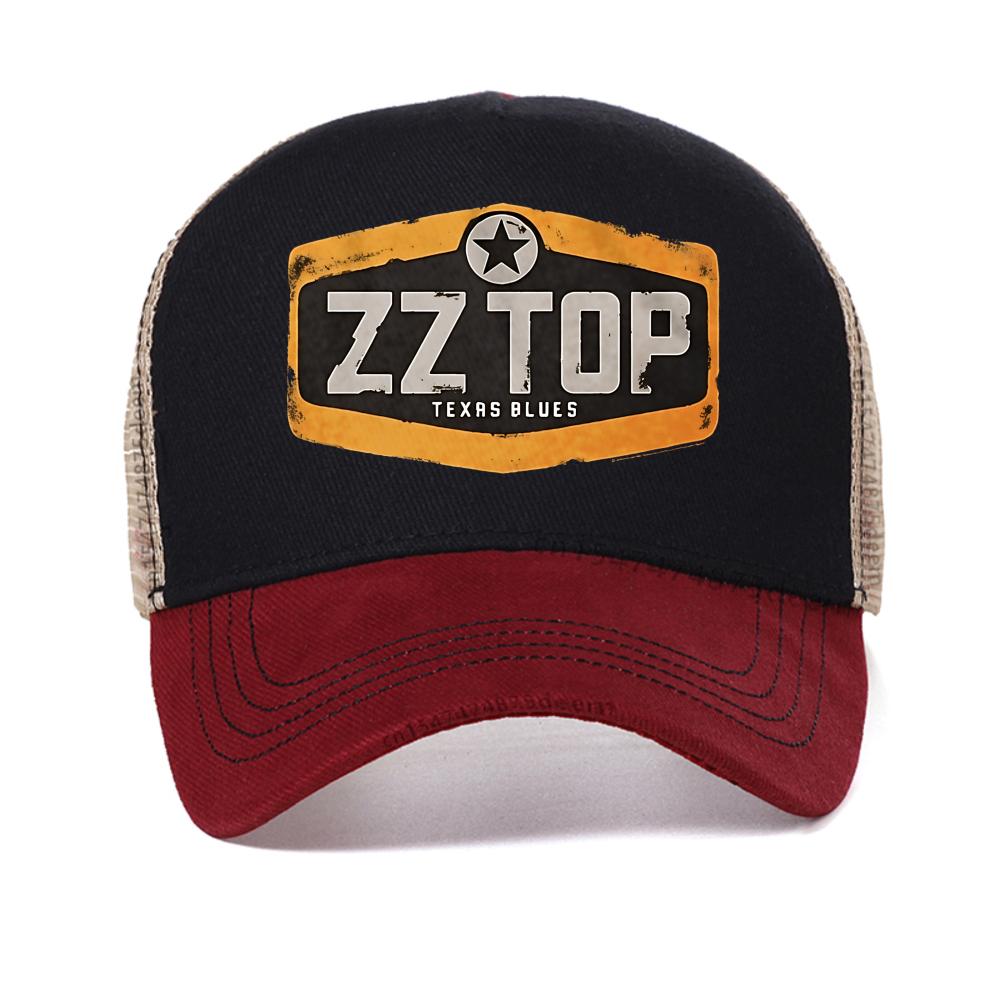 Кепка-бейсболка ZZ Top Texas Blues принт модная повседневная уличная солнцезащитная летняя регулируемая сетчатая кепка тракер солнце Snapback