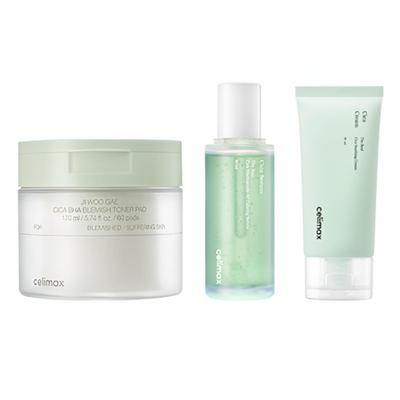 Набор Cica Blemish Care Set — включает сыворотку Cica Blemish, успокаивающий крем Cica и ластик Cica.