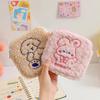 Organization Soft Great Square Bear Embroidery Sanitary Towel Storage Bag Sanitary Pad Bag