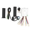 Controller Throttle Grip Set 12V500W Electric Speed Controller Display Throttle Rubber Grip with