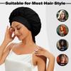 Women's Reversible Double-Layer Satin Nightcap with Ribbon - High Elasticity Round Hat for Hair Protection