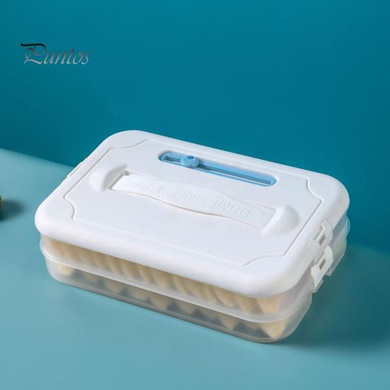 Dumpling Food Storage Box Food Grade BPA Free Large Capacity Multi-Layer Freezer Food Storage Container