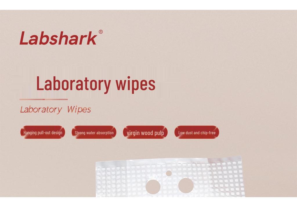 Labshark Утолщенные Безворсовые Маслопоглощающие Лабораторные Салфетки - Низкопыльные, Трехслойные, Промышленные, Из Первичной Древесной Массы