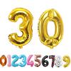 16\ Inch Giant Rose Gold Birthday Helium Foil Mylar Big Number Balloon Birthday Wedding Decorations