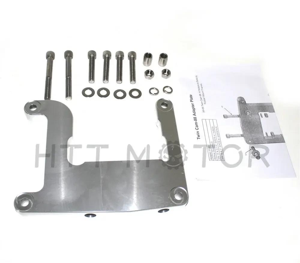 Twin-Cam 88A Engine Rear Adapter Plate Mount For Harley Davidson Evolution Twin Cam Aftermarket Motorcycle Parts