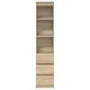 vidaXL Highboard Sonoma-Eiche 37,5x35x180 cm Holzwerkstoff