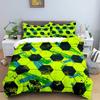 Football Duvet Cover Set King Size Simple Black White Comforter Cover 3D Soccer Sport For Kids Boys Girls Polyester Bedding Set