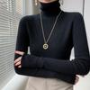 Универсальный свитер с высоким воротником крупной вязки для женщин - Пуловер на осень/зиму