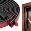 Xiaomi 6M Door Gap Seal Strip Rubber Soundproof Insulation Self Adhesive Window Frame Weather Stripping Hollow Cavity Design