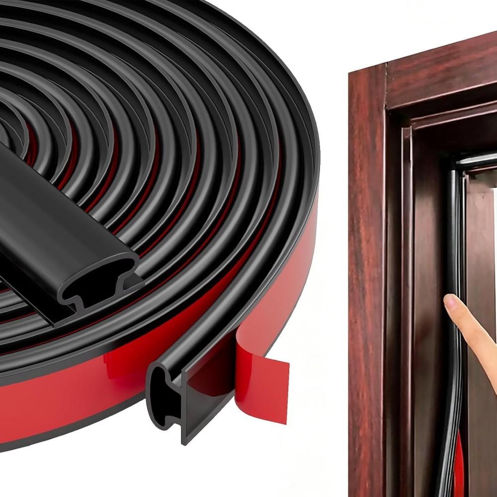 Xiaomi 6M Door Gap Seal Strip Rubber Soundproof Insulation Self Adhesive Window Frame Weather Stripping Hollow Cavity Design