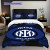 Inter Milan Legacy: Blue Passion Bedding (1 * duvet cover + 2 * pillowcase, without core) Soft and comfortable Christmas birthday gift