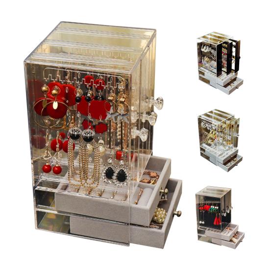 Органайзер для хранения сережек большой емкости, многофункциональный PS, большие ящики, коробка для демонстрации ювелирных изделий для браслетов