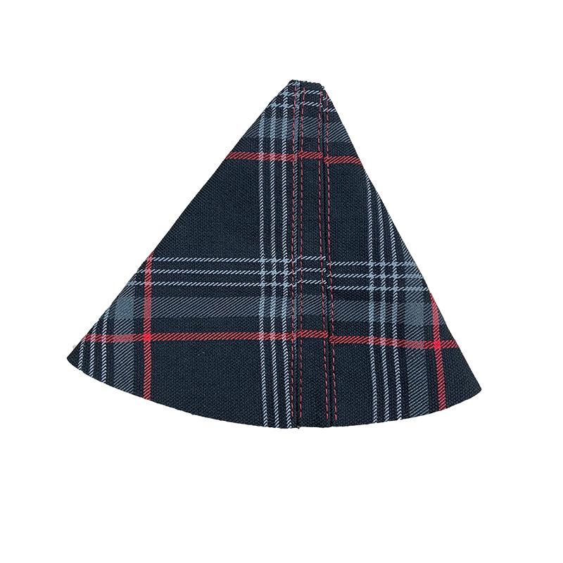 Gear Shift Cover Tartan Fabric For Volkswagen VW Golf 7 7.5 GTI Rline TCR Custom Car Center Control Dust Replacement Cover Trim