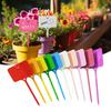 100Pcs T-type Sign Tags Garden Plant Labels Plastic Name Tag Writable Plastic Marker Tags