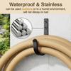 niffgaff 10-Pack Wall Outdoor Hooks for Hanging Coat - 30LB Screw in Metal Hanger Wall Mount, for Closet, Door, Bathrooms, Outside, for Towel,