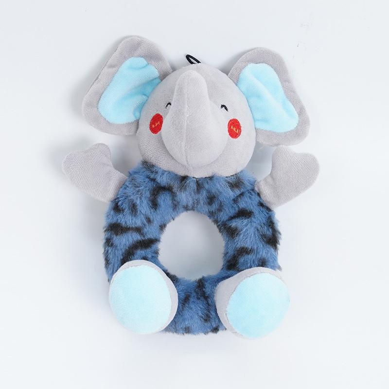 Cute Beast Circle Fun Cartoon Dog Toy for Small & Medium Dogs-Daily Self-Entertainment Noise-Making Durable Chew-Resistant Plush
