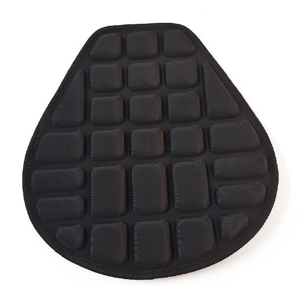 Motorcycle Black Comfort Fabric Seat Cushion Pressure Relief Air Pad Universal*1