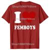 Забавные футболки с графикой красного сердца «Я люблю фембоев» для мужчин и женщин, хлопковая юмористическая уличная одежда, футболка с коротким рукавом, унисекс, свободная одежда