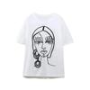 TRAF ZR T-shirts for Women Y2k Embroidery O Neck Harajuku Vintage Short Sleeve Tee T Shirt for Women Stitch Tops Blouse 2023