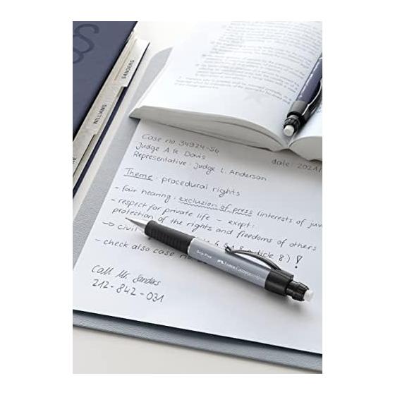 Карандаш Faber-Castell Grip Plus 0.7 мм Синий, Треугольная форма, Резиновая зона захвата, с ластиком